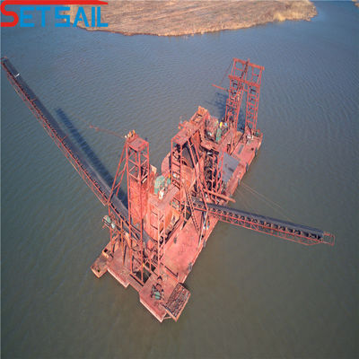150m3/Hora Dredger de ouro de cadeia de balde para seleção e paneamento de ouro