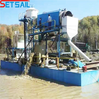 150m3/Hora Dredger de ouro de cadeia de balde para seleção e paneamento de ouro