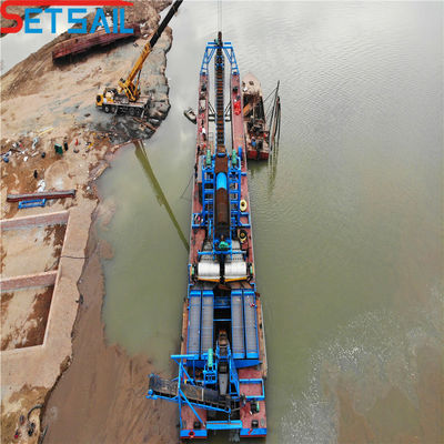 150m3/Hora Dredger de ouro de cadeia de balde para seleção e paneamento de ouro