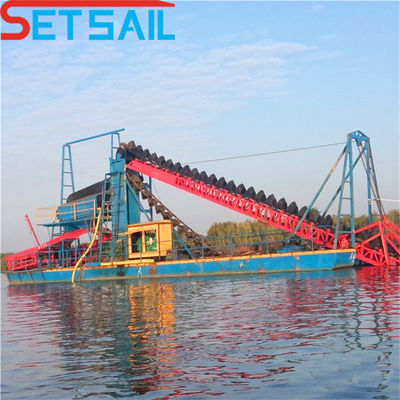 380V Serviço Pós-venda de Cadeia de Serviço de Barril de Dredger de Ouro para Mineração de Diamantes em 2023