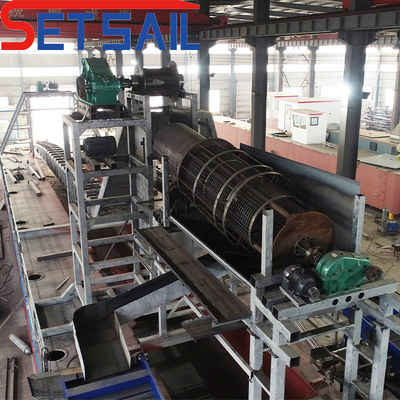 250 m3/hora Dredger de ouro com cadeia de balde com 4kw*3-15kw*3 Dispositivo de migração