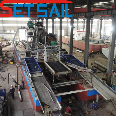 128-176PCS Eletric Bucket Chain River Sand Mud Gold Dredger para Descertificação ISO9000