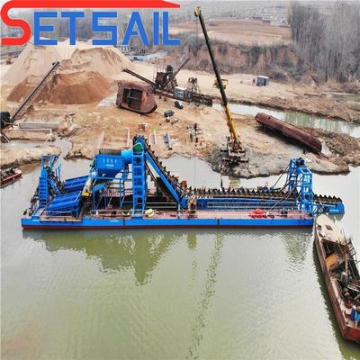 Dredger de barricas de areia e lama personalizado com devoluções