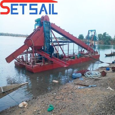 Dredger de barricas de areia e lama personalizado com devoluções