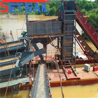 Dredger de barricas de areia e lama personalizado com devoluções