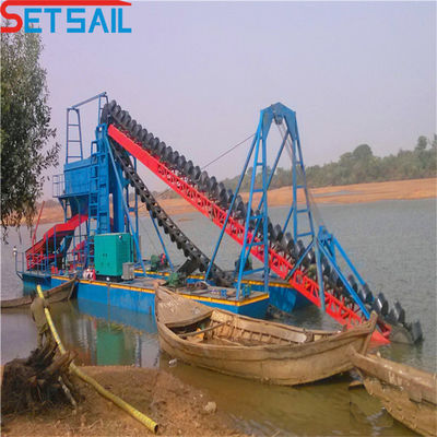 Dredger de areia e ouro para o projeto de mineração fluvial QHSD-16 Capacidade 60m3-500m3