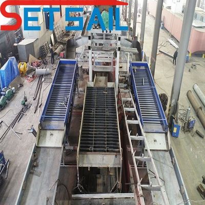 Dredger de ouro de balde de cadeia com máquina de jigging Consumo total de combustível 14L-39L
