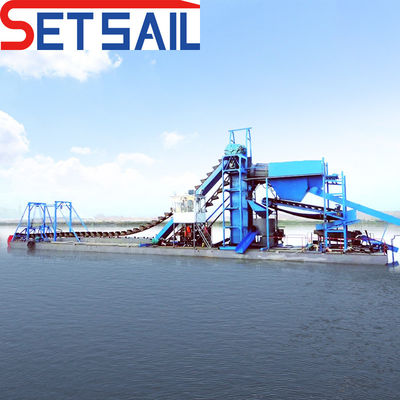 1.4mx1.2m-2.6mx1.5m comprimento da tela do tambor.Diâmetro dragagem de mineração de ouro para dragagem fluvial
