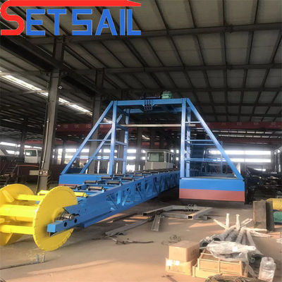 Transporte Via Maré Chain de carga Balde Rio areia Gold Dredger para máquinas de diamante