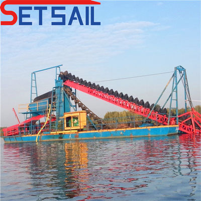 128-176PCS Chain Bucket Lake Sand Gold Dredger com chuveiro de agitação de diamantes a preços acessíveis