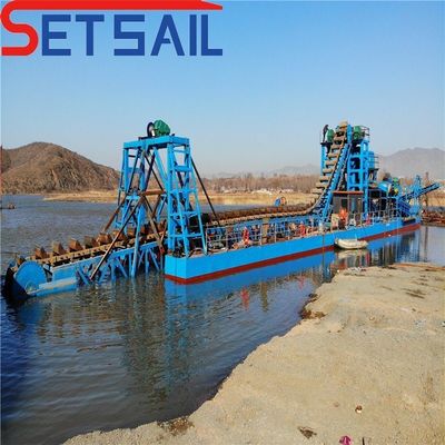 128-176PCS Chain Bucket Lake Sand Gold Dredger com chuveiro de agitação de diamantes a preços acessíveis
