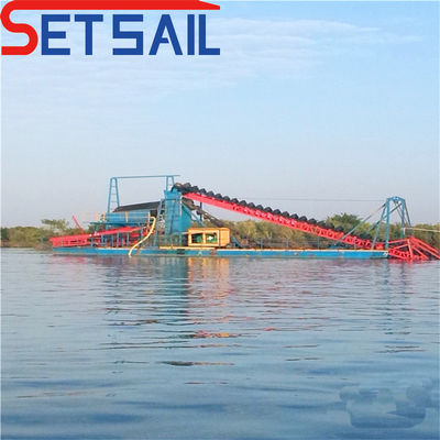 128-176PCS Chain Bucket Lake Sand Gold Dredger com chuveiro de agitação de diamantes a preços acessíveis