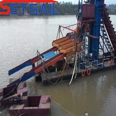 Bucke Chain Reservoir Sand Diamond Dredge Machinery for River Stone Certificado ISO CE