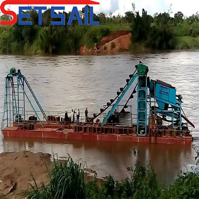 Bucke Chain Reservoir Sand Diamond Dredge Machinery for River Stone Certificado ISO CE