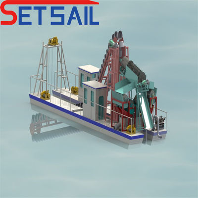 Bucke Chain Reservoir Sand Diamond Dredge Machinery for River Stone Certificado ISO CE