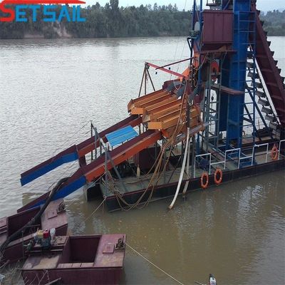 86PCS-100PCS Chain Bucket River Gold Diamond Mining Machinery com chuveiro de agitação