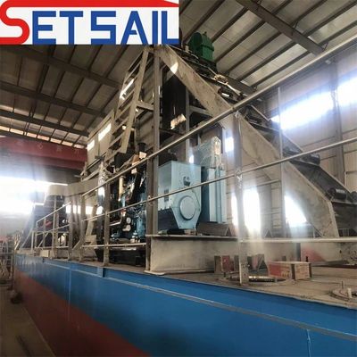 5.5kw-50kw Drum Screen Motor Lake Máquinas de mineração de ouro e diamantes com CTN Chain Bucket