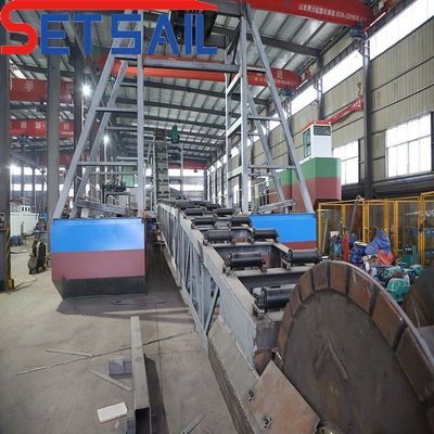 Máquinas de mineração de ouro do Chain Bucket River Feitas com 4kw X 3-10kw X3 Dispositivo de migração
