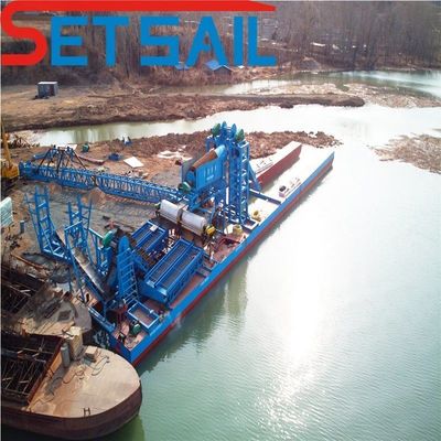 180000.000kg Pacote de Peso Bruto Made River Chain Bucket Mining Machinery para Diamantes