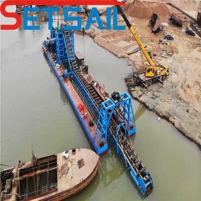 180000.000kg Pacote de Peso Bruto Made River Chain Bucket Mining Machinery para Diamantes