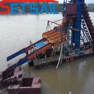 River Chain Bucket Máquinas de mineração de ouro e diamantes para MM-16 CTN Slot Type Necessidades