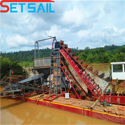 Quantidade de cadeia 172PCS-200PCS Máquinas de mineração fluvial de baixa falha com equipamento de jigging
