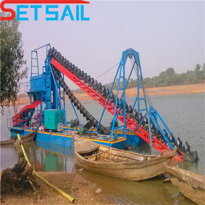 Quantidade de cadeia 172PCS-200PCS Máquinas de mineração fluvial de baixa falha com equipamento de jigging