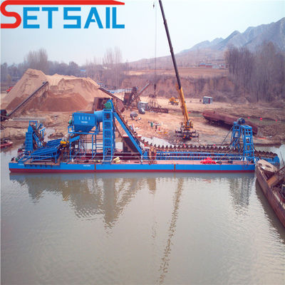 4kw X 3-10kw X3 Migração Device Chain Bucket River Máquinas de mineração de ouro com Jigging