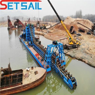 86PCS-100PCS Altura 1.0m-2m Cadeia do rio balde Máquinas de mineração de ouro com centrífuga
