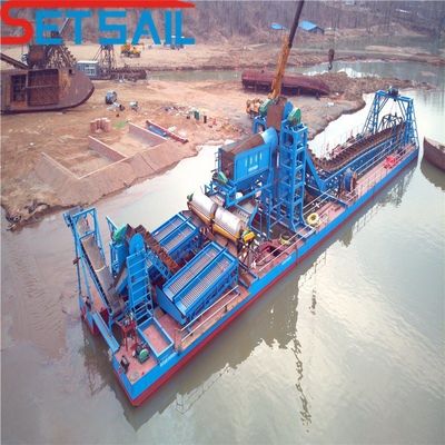 86PCS-100PCS Altura 1.0m-2m Cadeia do rio balde Máquinas de mineração de ouro com centrífuga