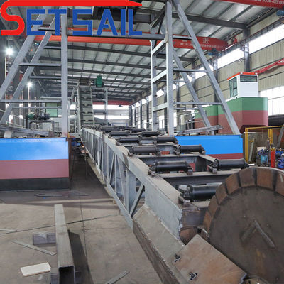 75kw-240kw motor principal cadeia de potência de balde rio de ouro máquinas de dragagem para diamante