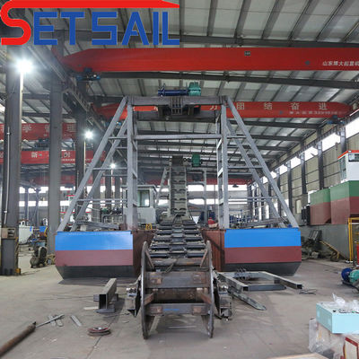 75kw-240kw motor principal cadeia de potência de balde rio de ouro máquinas de dragagem para diamante
