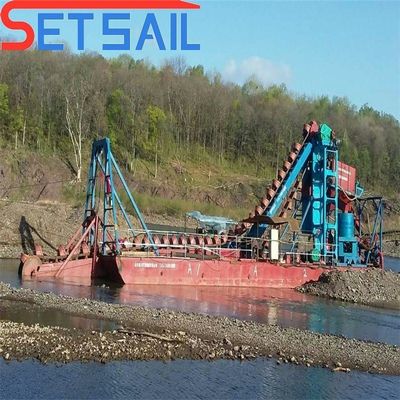 75kw-240kw motor principal de potência de balde tipo cadeia de dragagem de ouro para rio diamante e areia