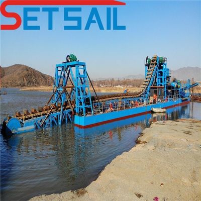 128PCS-176PCS Chian Quantity Bucket Chain River Sand Gold Dredger para dragagem de diamantes