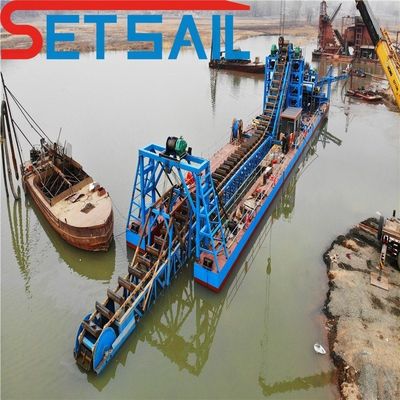 128PCS-176PCS Chian Quantity Bucket Chain River Sand Gold Dredger para dragagem de diamantes