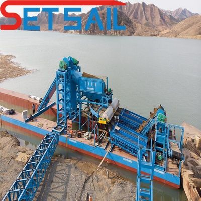 128PCS-176PCS Chian Quantity Bucket Chain River Sand Gold Dredger para dragagem de diamantes