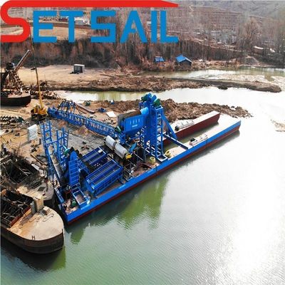 128PCS-176PCS Chian Quantity Bucket Chain River Sand Gold Dredger para dragagem de diamantes