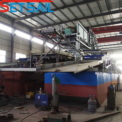 Equipamento de dragagem para mineração de ouro e diamantes de balde de cadeia para o transporte de pó de ferro