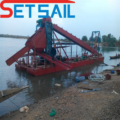 Eletric QHMB-3 Lake Chain Bucket Gold Mining Dredger para River Diamond a preços acessíveis