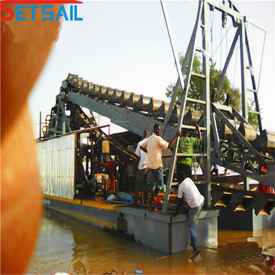US Chain Bucket River Mineração de ouro Equipamento para ouro Diamante 30 dias Garantia de reembolso