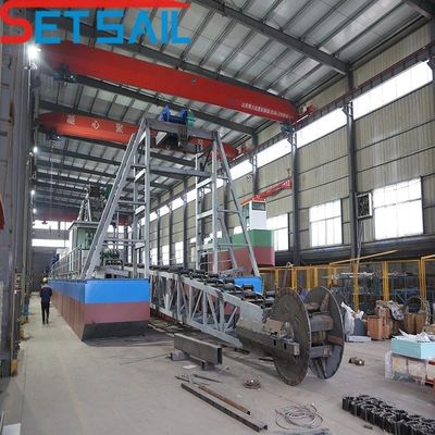 QHTSD-98 Dredger de barril de areia de ouro e diamante para transporte marítimo de mercadorias
