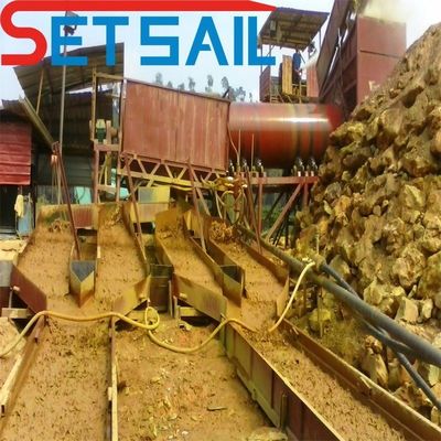 Máquinas de extracção de ouro e diamantes, de capacidade máxima de 1000 toneladas por hora