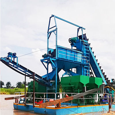 Setsail Chain Bucket River Mining Gold Diamond Dredger para o Congo por profissional