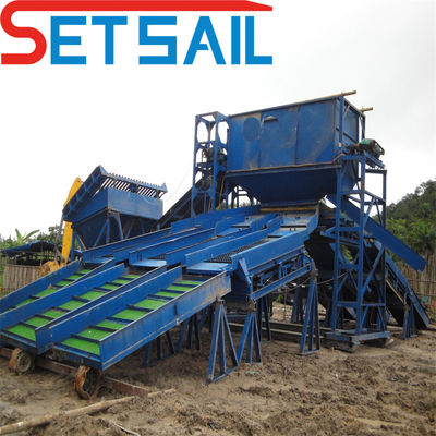 Land Gold Diamond Iron Sand Mining Machinery com potência total do gerador 120kw-2000kw