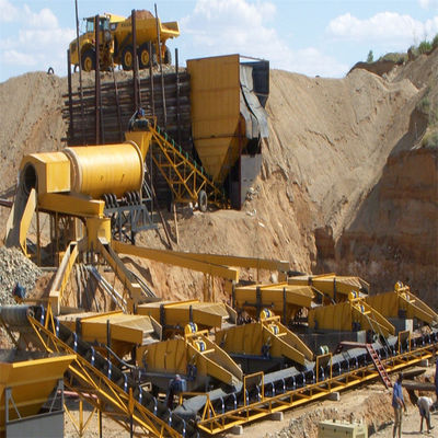 120kw-2000kw Potência total do gerador LM-8 Trommel Land Máquina de mineração de ouro e diamantes