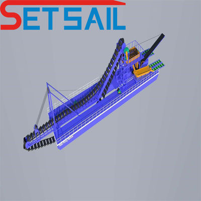 Customization Bucket Chain Gold and Diamond Mining Machine/Equipment/Dredger Online (Machina de mineração de ouro e diamantes/Equipamento/Dredger online)
