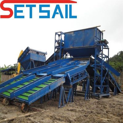 Equipamento de mineração terrestre com máquinas de jigging e fluxo de água de 200 m3/h
