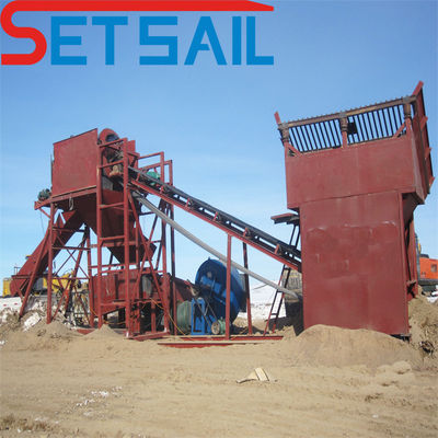 Equipamento de mineração terrestre com máquinas de jigging e fluxo de água de 200 m3/h
