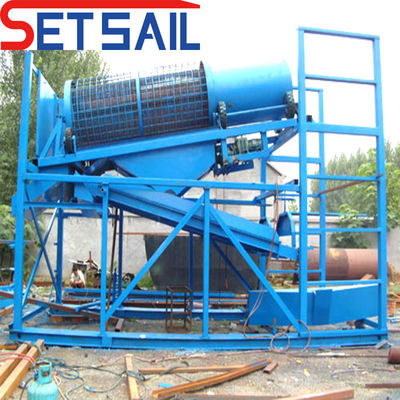 Equipamento completo de mineração de diamantes de ouro com máquina de agitação e capacidade de balde de 0,07 m3