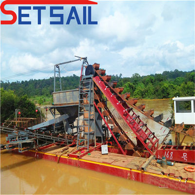 7.5-50kw bomba de injecção cadeia de energia balde rio ouro e equipamento de dragagem de mineração de diamantes